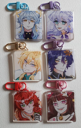 Honaki Square Keychains